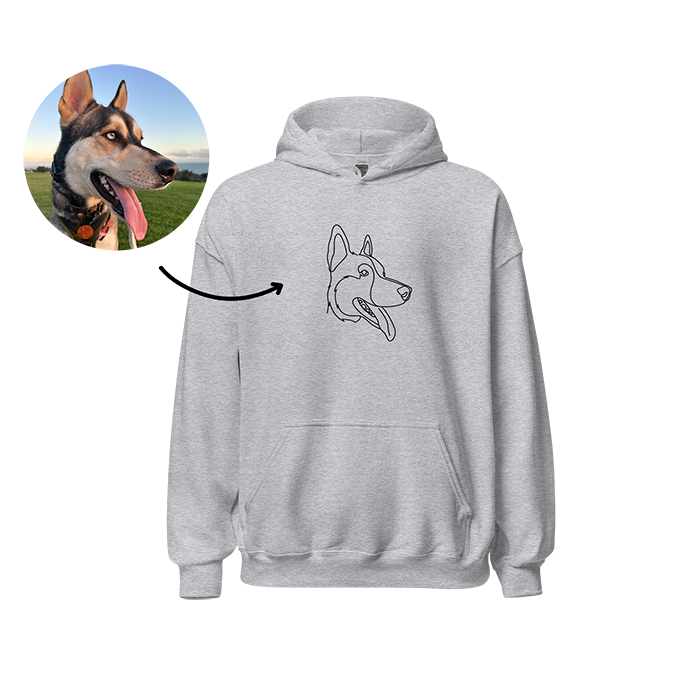 カスタム刺繍パーカー